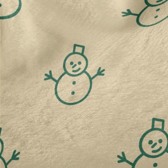 Simple Line Snowman Minky