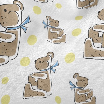 Scarf Sitting Bear Minky