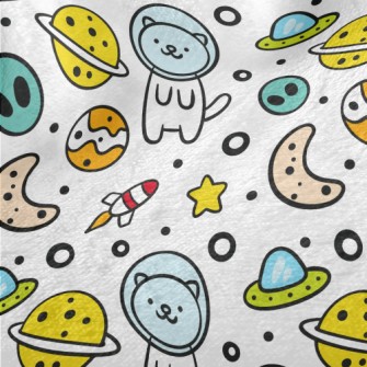 Outer Space Planet Cat Minky