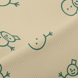 Simple Line Snowman Piqué