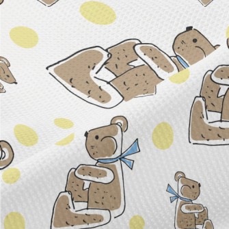 Scarf Sitting Bear Piqué