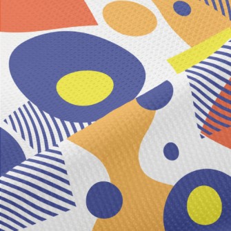Colorful Geometric Pattern Piqué