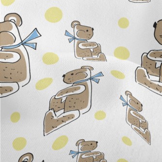 Scarf Sitting Bear Lightweight Performance Linen