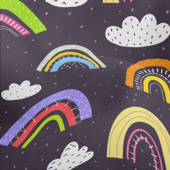 Color Block Rainbow Clouds Lightweight Performance Linen