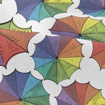 Colorful Patchwork Umbrella Modern Jersey