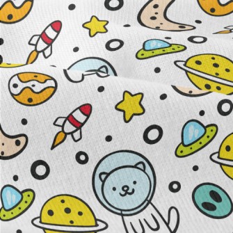 Outer Space Planet Cat Modern Jersey