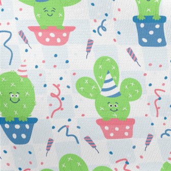 Lively Birthday Cactus Pongee