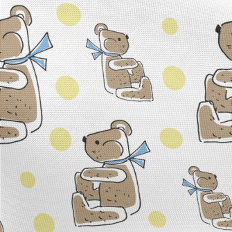 Scarf Sitting Bear Pongee