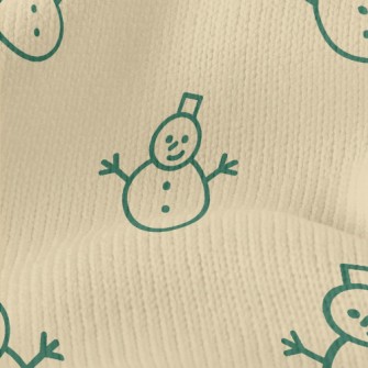 Simple Line Snowman Stretch Jersey