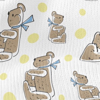 Scarf Sitting Bear Stretch Jersey