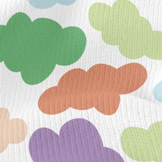 Cute Colorful Clouds Stretch Jersey