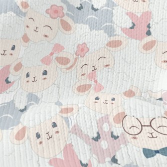 Cute Sheep Family Stretch Jersey