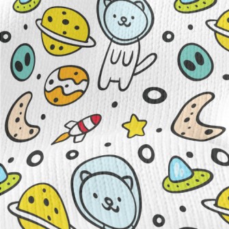 Outer Space Planet Cat Stretch Jersey