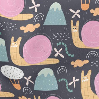 Lattice Snail Caterpillar Lightweight Cotton Poplin