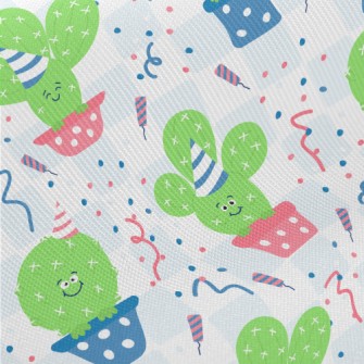 Lively Birthday Cactus Midweight Cotton Poplin