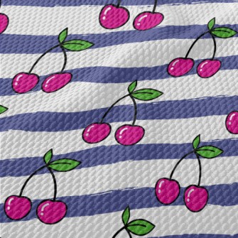 Bright And Delicious Cherries Birdseye Piqué