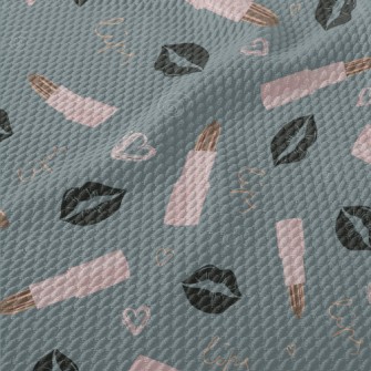 High Quality Lipstick Lip Prin Birdseye Piqué