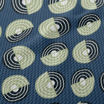 Two-color Swirl Pattern Birdseye Piqué