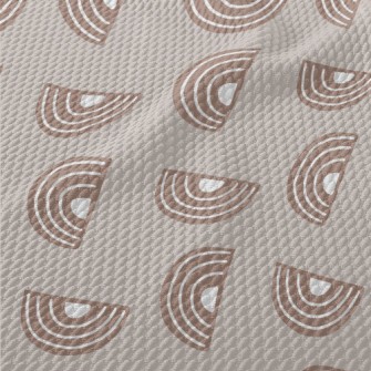Half-moon Stripes Birdseye Piqué