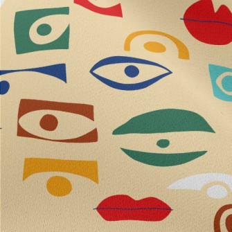 Square Eyes And Mouth Chiffon