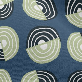 Two-color Swirl Pattern Chiffon