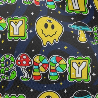 Funny Smiley Text Chiffon