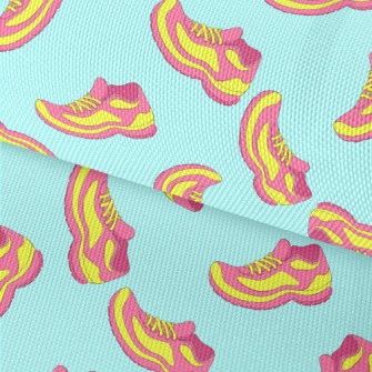 Fluorescent Contrast Sneakers Waterproof Oxford