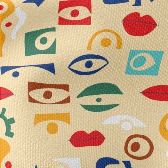 Square Eyes And Mouth Waterproof Canvas