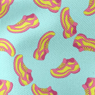 Fluorescent Contrast Sneakers Waterproof Canvas