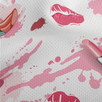 Lipstick Splash Athletic Mesh Flat Back