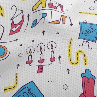 Large Shopping Malls Athletic Mesh Flat Back