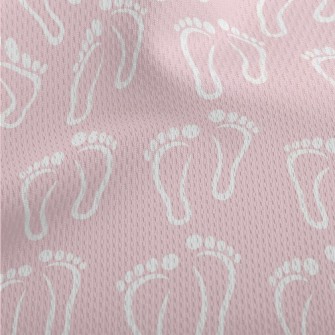 Stepping Feet Athletic Mesh Flat Back