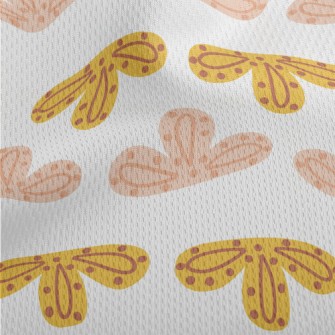 Special Falling Leaves Athletic Mesh Flat Back