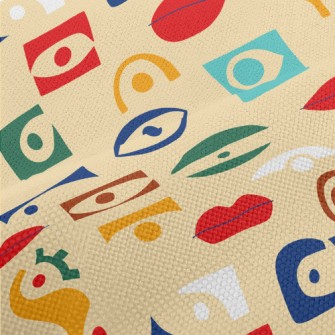 Square Eyes And Mouth Performance Linen