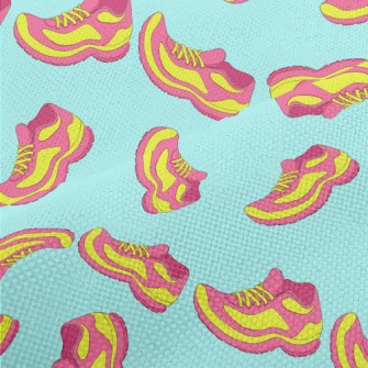 Fluorescent Contrast Sneakers Performance Linen