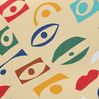 Square Eyes And Mouth Twill