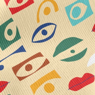 Square Eyes And Mouth Standard Corduroy