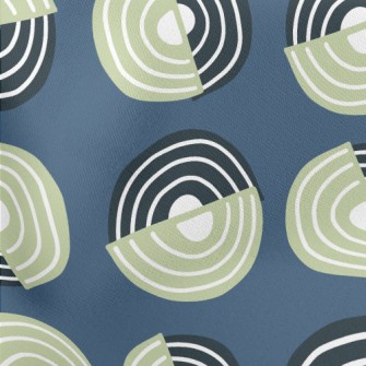 Two-color Swirl Pattern Stretch Ponte