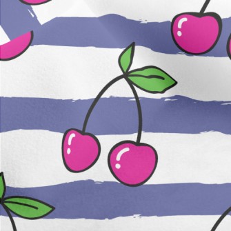 Bright And Delicious Cherries Micro Fleece