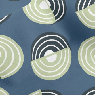 Two-color Swirl Pattern Micro Fleece