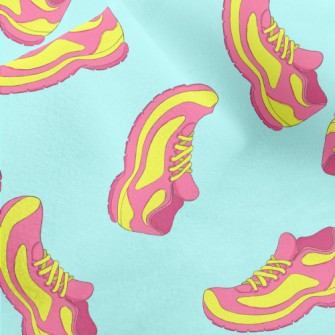 Fluorescent Contrast Sneakers Micro Fleece