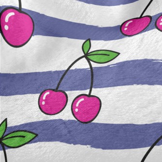 Bright And Delicious Cherries Minky