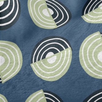 Two-color Swirl Pattern Minky