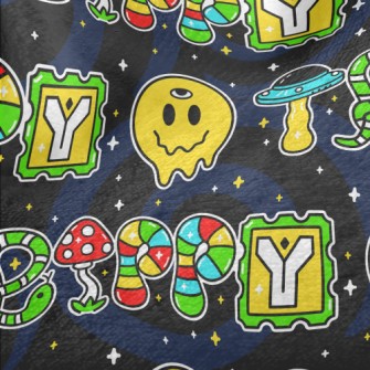 Funny Smiley Text Minky