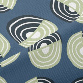 Two-color Swirl Pattern Piqué