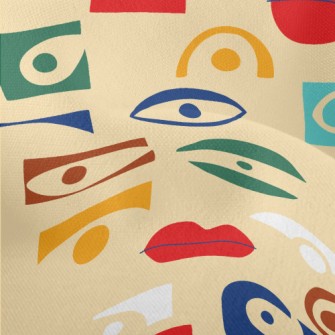 Square Eyes And Mouth Lightweight Performance Linen