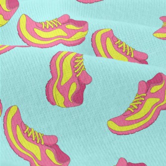 Fluorescent Contrast Sneakers Modern Jersey