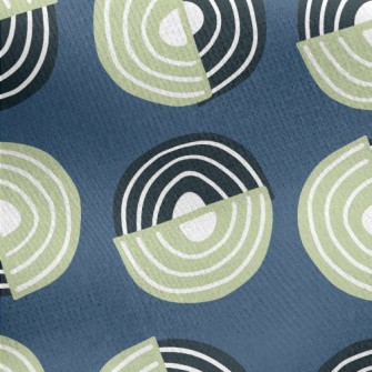 Two-color Swirl Pattern Jersey Backed Fleece