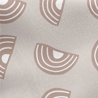 Half-moon Stripes Jersey Backed Fleece