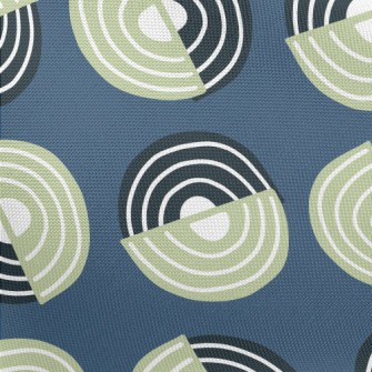 Two-color Swirl Pattern Pongee